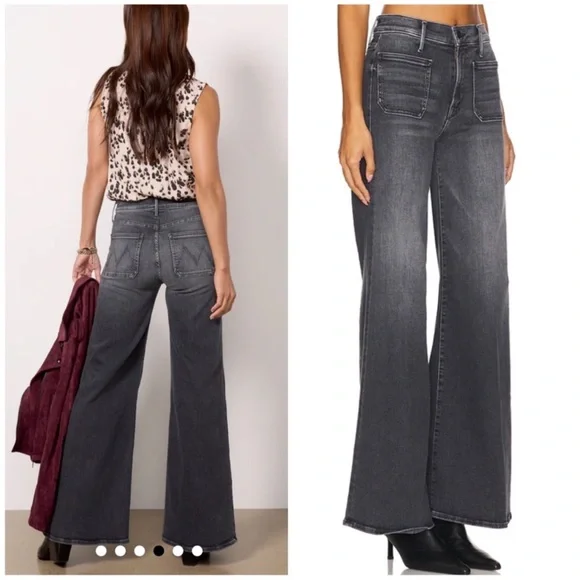 MOTHER the patch pocket twister sneak jeans in up in smoke - Picture 2 of 16